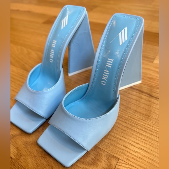 the attico blue heels